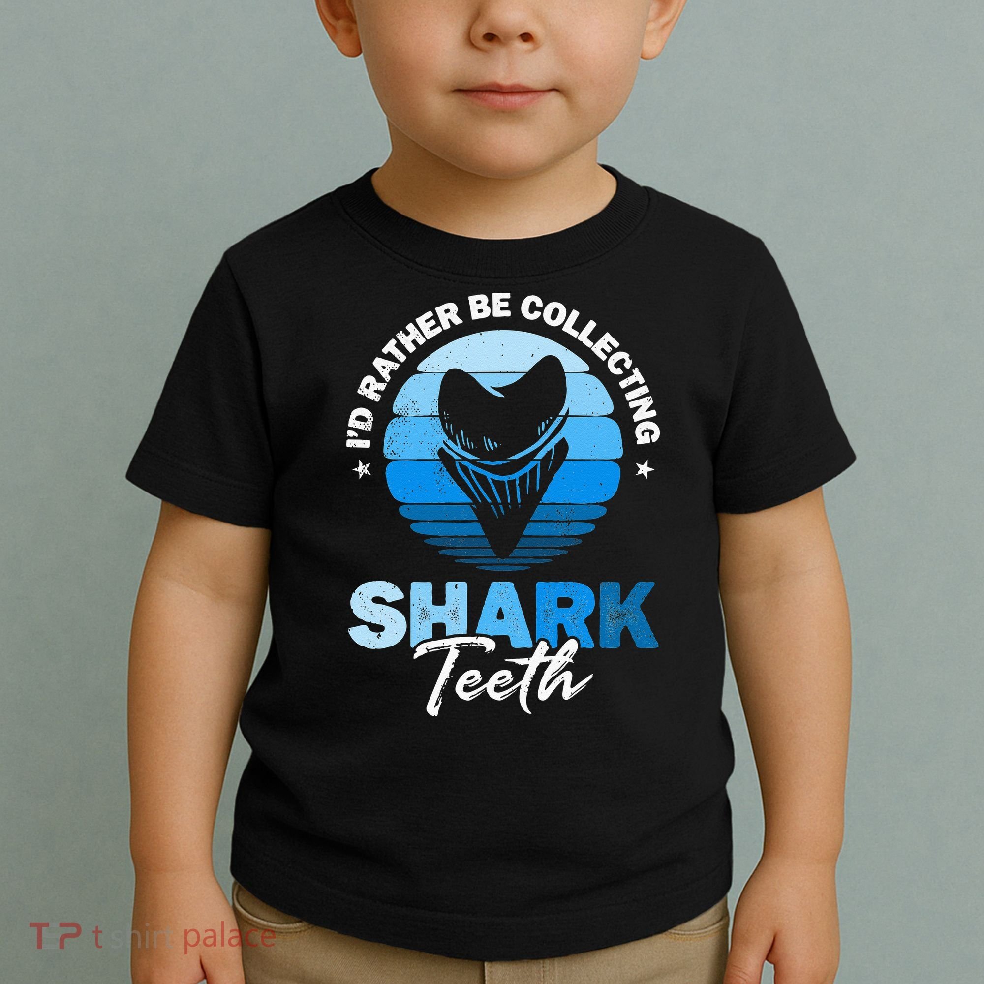 Id Rather Be Collecting Shark Teeth Fossil Tooth Hunter Toddler T-Shirt