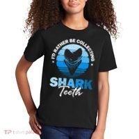 Id Rather Be Collecting Shark Teeth Fossil Tooth Hunter Kids T-Shirt thumb 2
