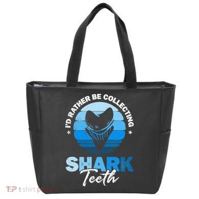 Id Rather Be Collecting Shark Teeth Fossil Tooth Hunter Tote Bag