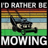 Id Rather Be Mowing Lawn Mowing Coaster thumb 2