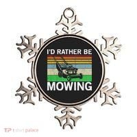 Id Rather Be Mowing Lawn Mowing Ornament thumb 0