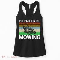 Id Rather Be Mowing Lawn Mowing Women's Tank Top thumb 0