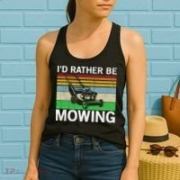 Id Rather Be Mowing Lawn Mowing Women's Tank Top thumb 2