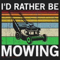 Id Rather Be Mowing Lawn Mowing Golf Towel thumb 3