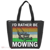 Id Rather Be Mowing Lawn Mowing Tote Bag thumb 0