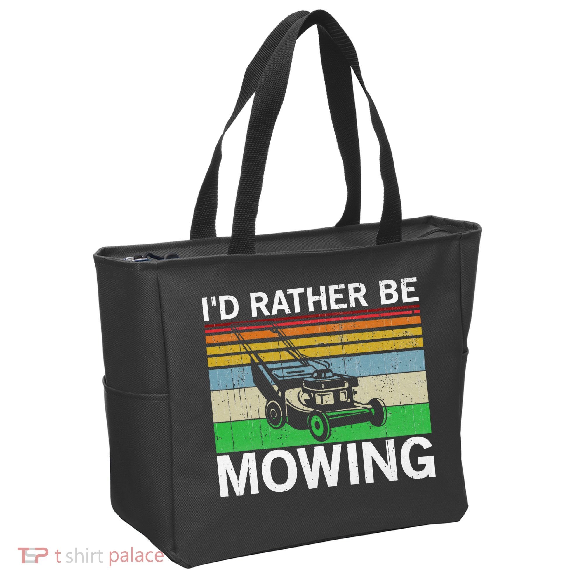 Id Rather Be Mowing Lawn Mowing Tote Bag