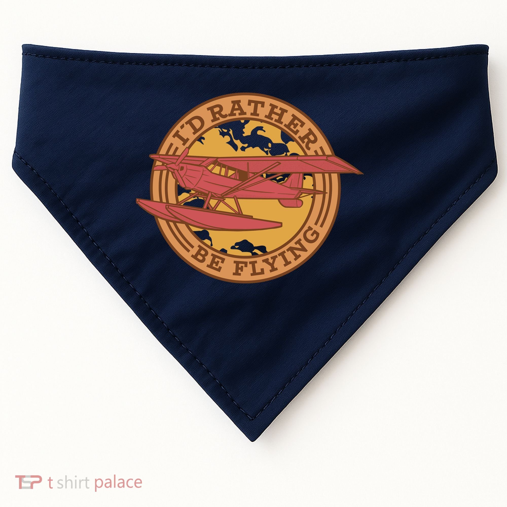 I'd Rather Be Flying USA-Made Doggie Bandana
