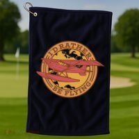 I'd Rather Be Flying Golf Towel thumb 1