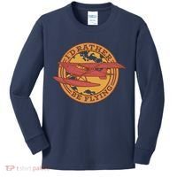 I'd Rather Be Flying Kids Long Sleeve Shirt thumb 0