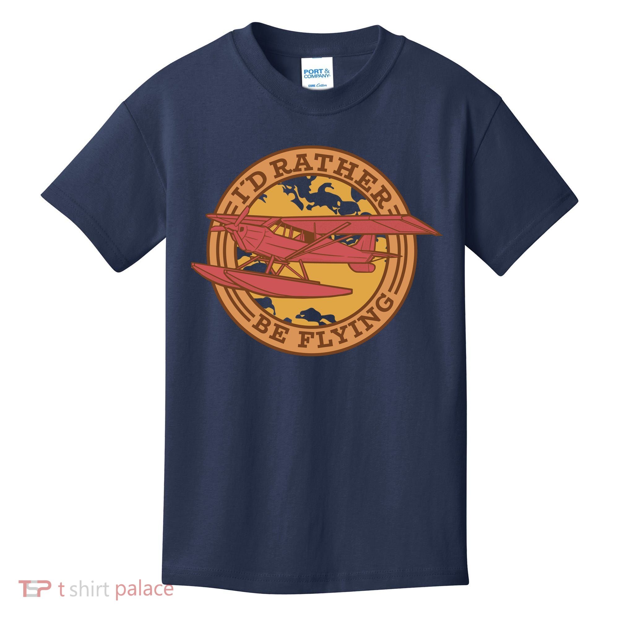 I'd Rather Be Flying Kids T-Shirt