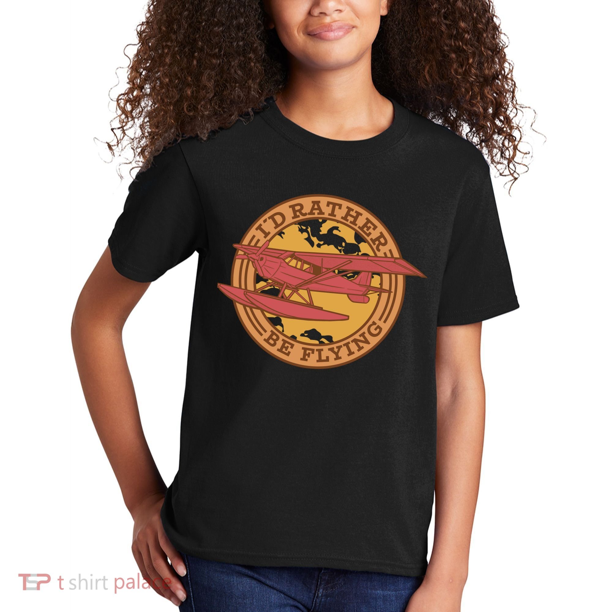I'd Rather Be Flying Kids T-Shirt