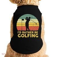 I’d Rather Be Golfing Golf Quotes Sayings Doggie Tank thumb 0