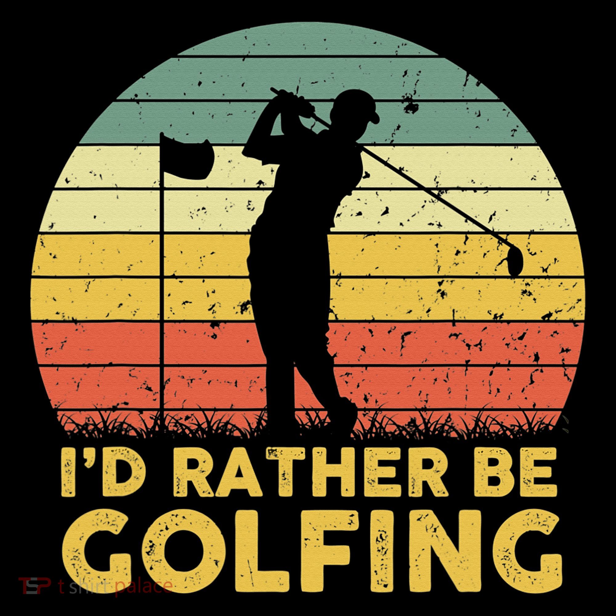 I’d Rather Be Golfing Golf Quotes Sayings Ornament