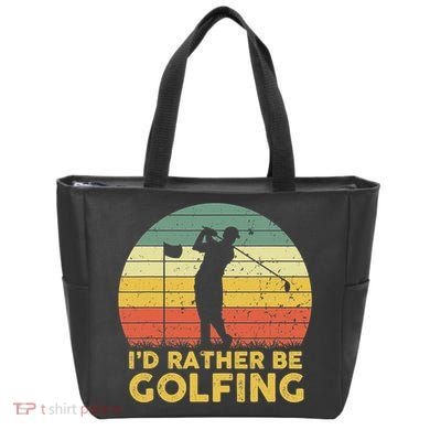 I’d Rather Be Golfing Golf Quotes Sayings Tote Bag