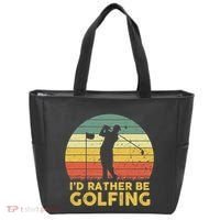 I’d Rather Be Golfing Golf Quotes Sayings Tote Bag thumb 0