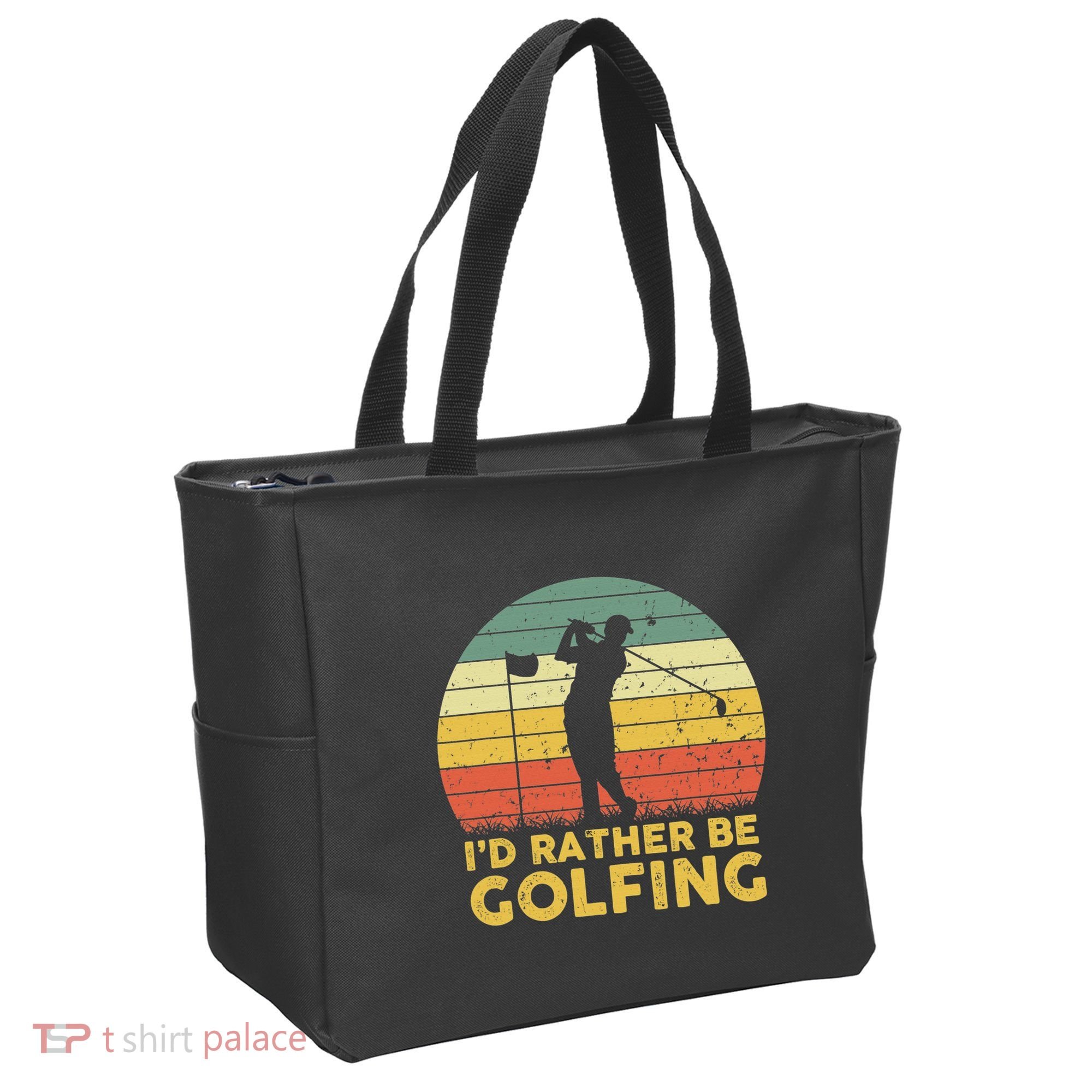 I’d Rather Be Golfing Golf Quotes Sayings Tote Bag
