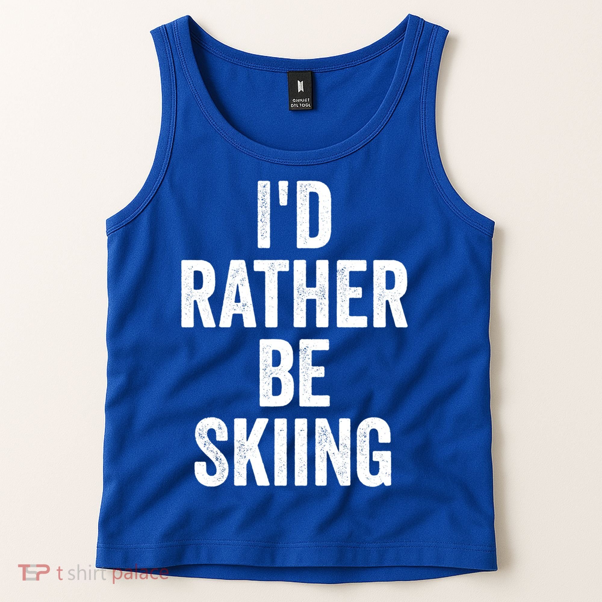 I’d Rather Be Skiing Ski Bum Gift Tank Top