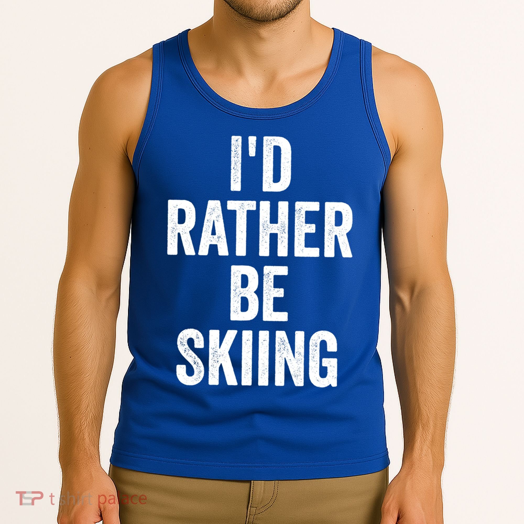 I’d Rather Be Skiing Ski Bum Gift Tank Top