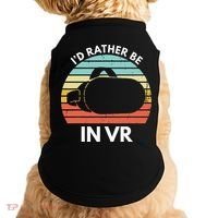 ID Rather Be In Vr Funny Virtual Reality Gamer Doggie Tank thumb 0