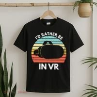 ID Rather Be In Vr Funny Virtual Reality Gamer T-Shirt thumb 2