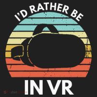 ID Rather Be In Vr Funny Virtual Reality Gamer Beanie thumb 2