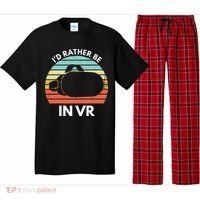 ID Rather Be In Vr Funny Virtual Reality Gamer Pajama Set thumb 0