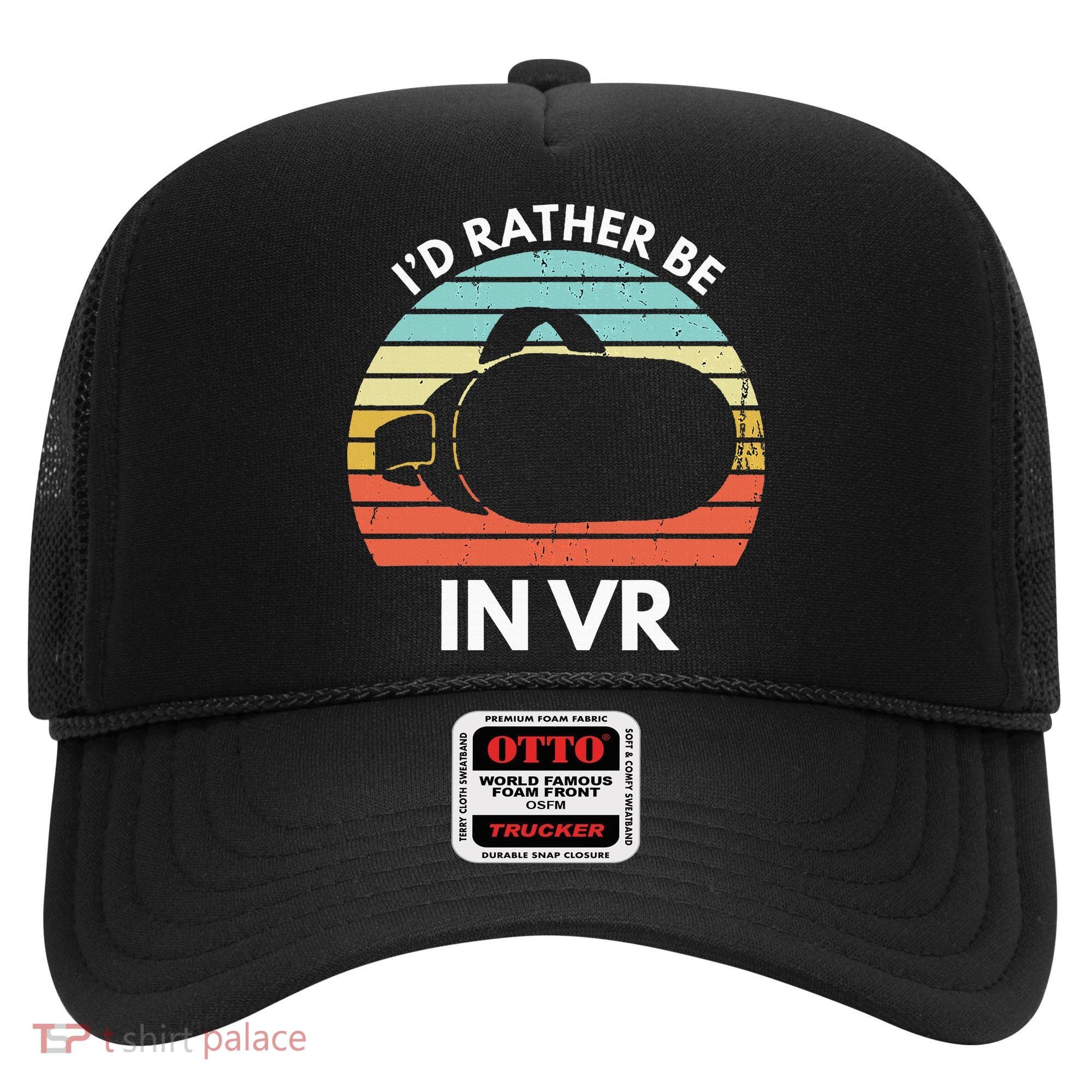 ID Rather Be In Vr Funny Virtual Reality Gamer Hat