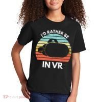 ID Rather Be In Vr Funny Virtual Reality Gamer Kids T-Shirt thumb 2