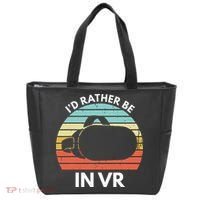 ID Rather Be In Vr Funny Virtual Reality Gamer Tote Bag thumb 0
