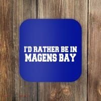 Id Rather Be In Magens Bay Saint Thomas Usvi Vacation Travel Gift Coaster thumb 0