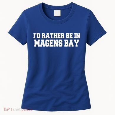 Id Rather Be In Magens Bay Saint Thomas Usvi Vacation Travel Gift Women's T-Shirt