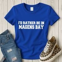 Id Rather Be In Magens Bay Saint Thomas Usvi Vacation Travel Gift Women's T-Shirt thumb 3