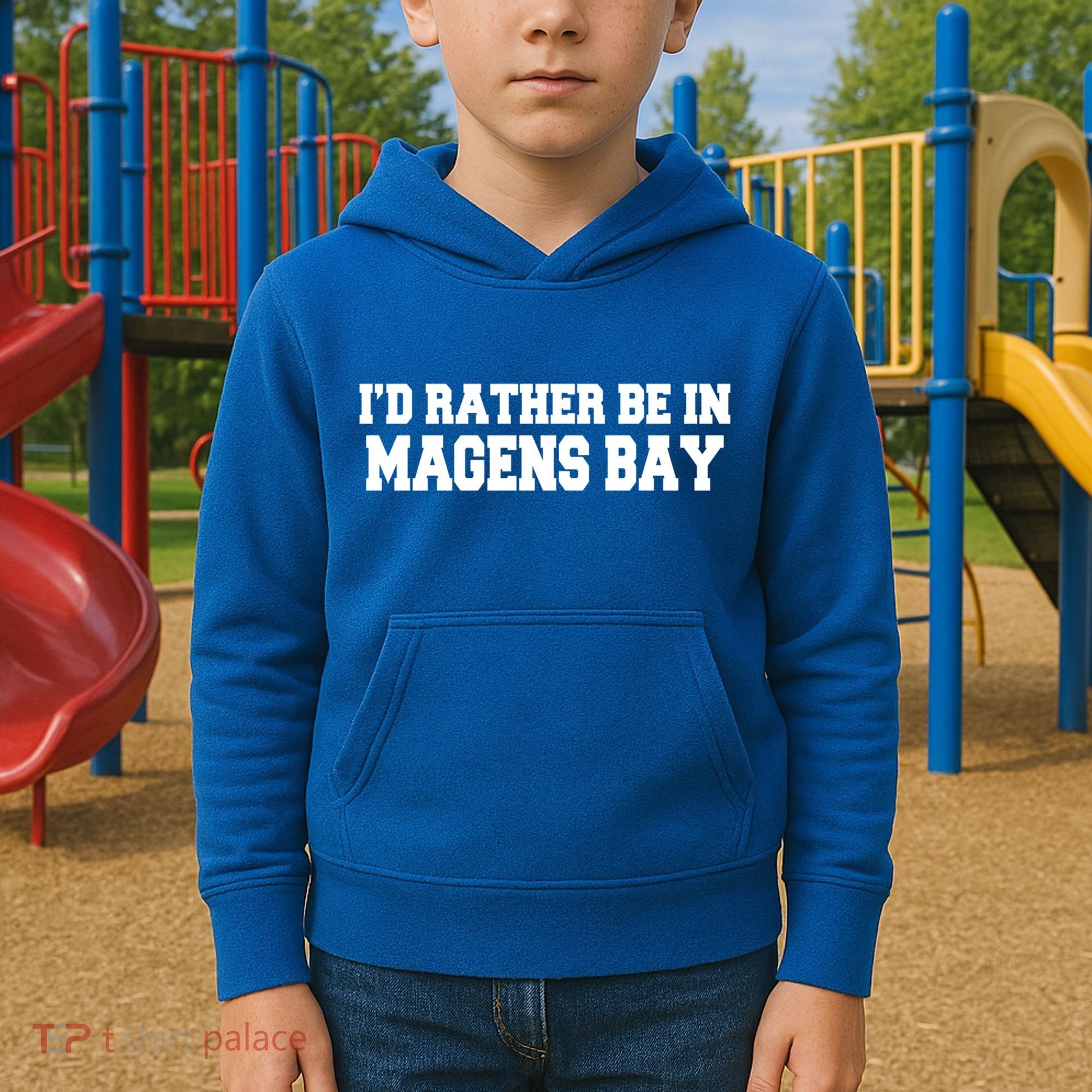 Id Rather Be In Magens Bay Saint Thomas Usvi Vacation Travel Gift Kids Hoodie