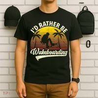 I’d Rather Be Wakeboarding T-Shirt thumb 6