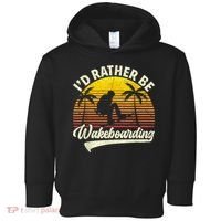I’d Rather Be Wakeboarding Toddler Hoodie thumb 0