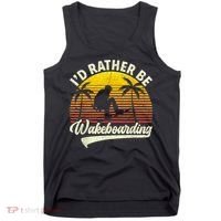 I’d Rather Be Wakeboarding Tank Top thumb 0