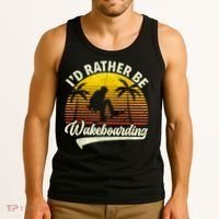 I’d Rather Be Wakeboarding Tank Top thumb 3