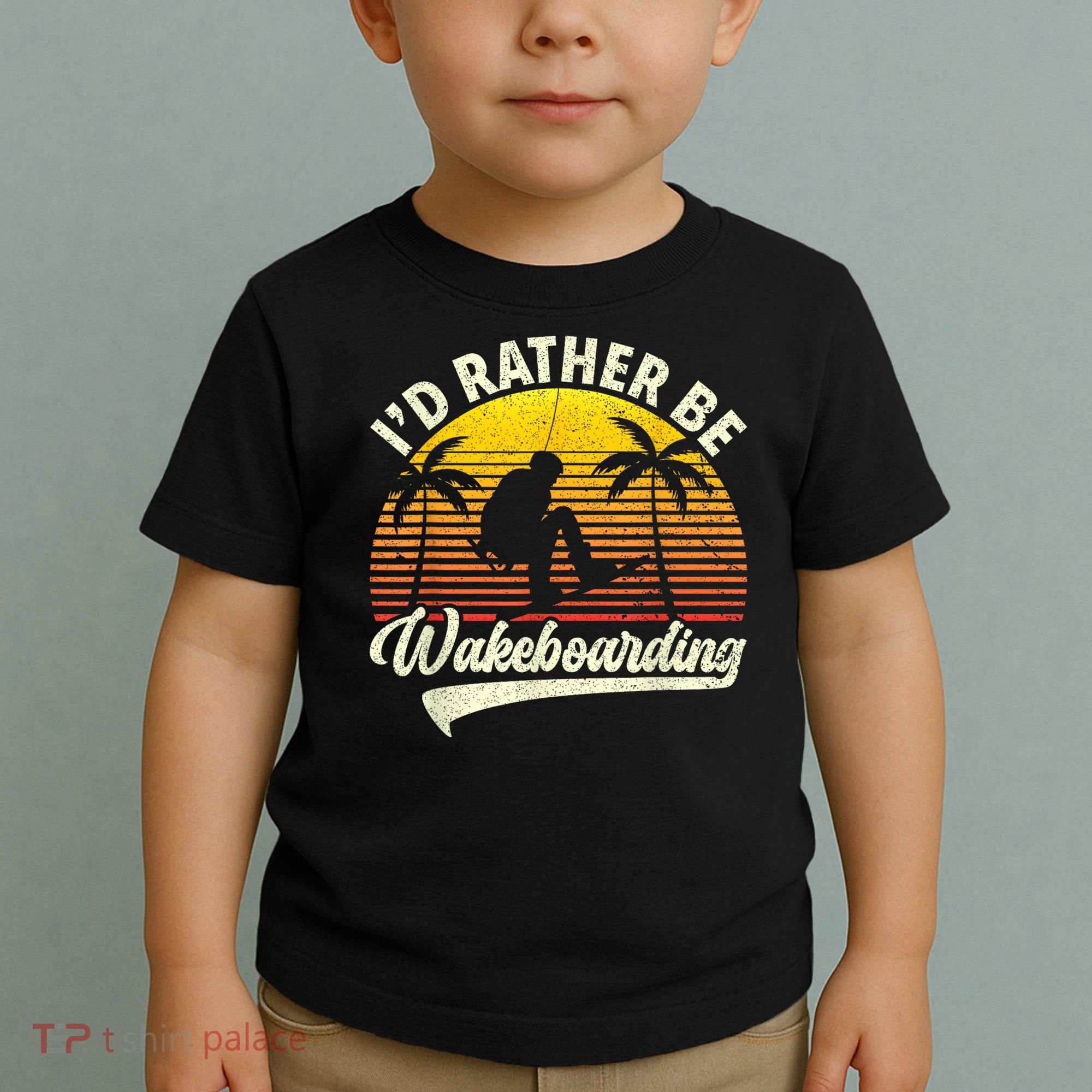 I’d Rather Be Wakeboarding Toddler T-Shirt