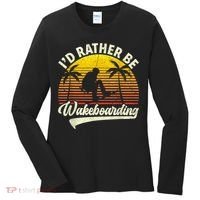 I’d Rather Be Wakeboarding Women's Long Sleeve Shirt thumb 0