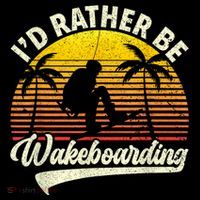 I’d Rather Be Wakeboarding Kids Hoodie thumb 5
