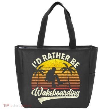 I’d Rather Be Wakeboarding Tote Bag