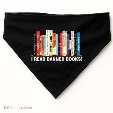 I Read Banned Books USA-Made Doggie Bandana
