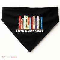 I Read Banned Books USA-Made Doggie Bandana thumb 0