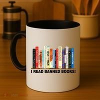 I Read Banned Books Coffee Mug thumb 4