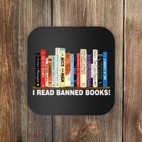 I Read Banned Books Coaster thumb 0