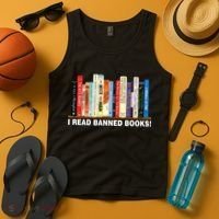 I Read Banned Books Tank Top thumb 4