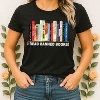 I Read Banned Books Women's T-Shirt thumb 2