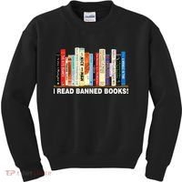 I Read Banned Books Kids Sweatshirt thumb 0