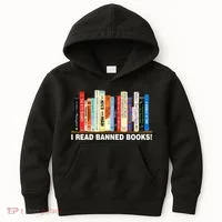 I Read Banned Books Kids Hoodie thumb 0