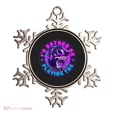 ID Rather Be Playing Tag Vr Gamer Ape Gorilla Ornament